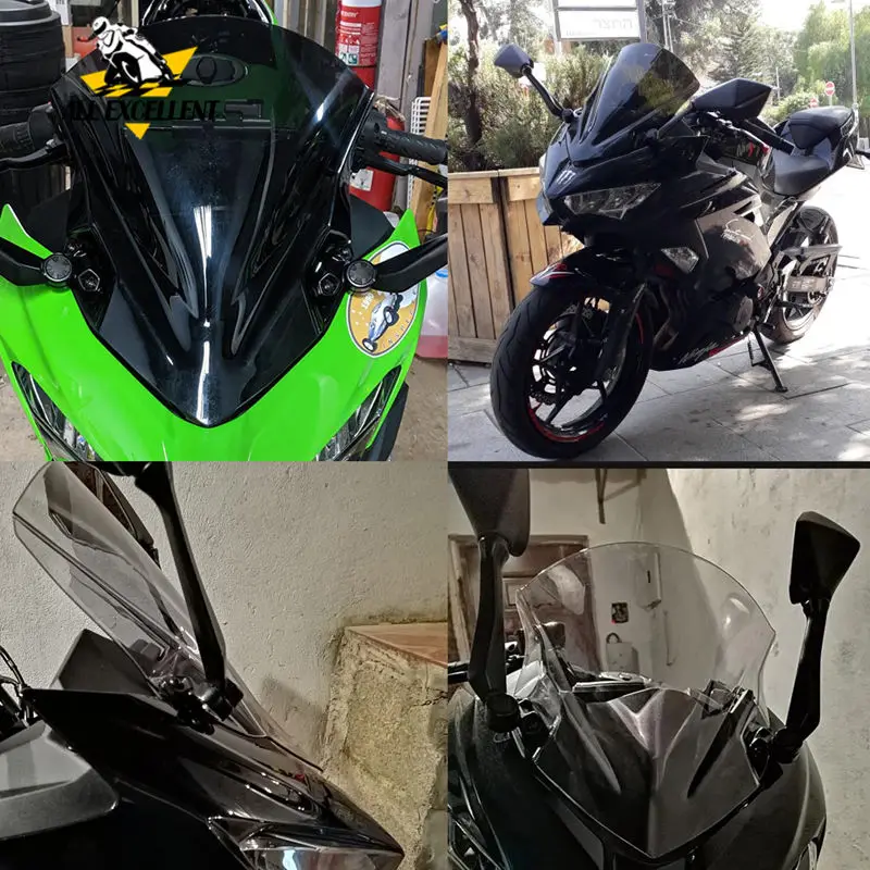 Ninja400 мотоциклетные дефлекторы ветрового стекла пластиковые высокого качества
