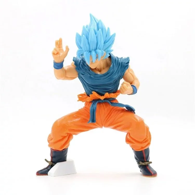 Аниме Garage Kit 20 юбилей Супер Saiyan люди Бог голубого волоса солнце Wukong в коробке украшения