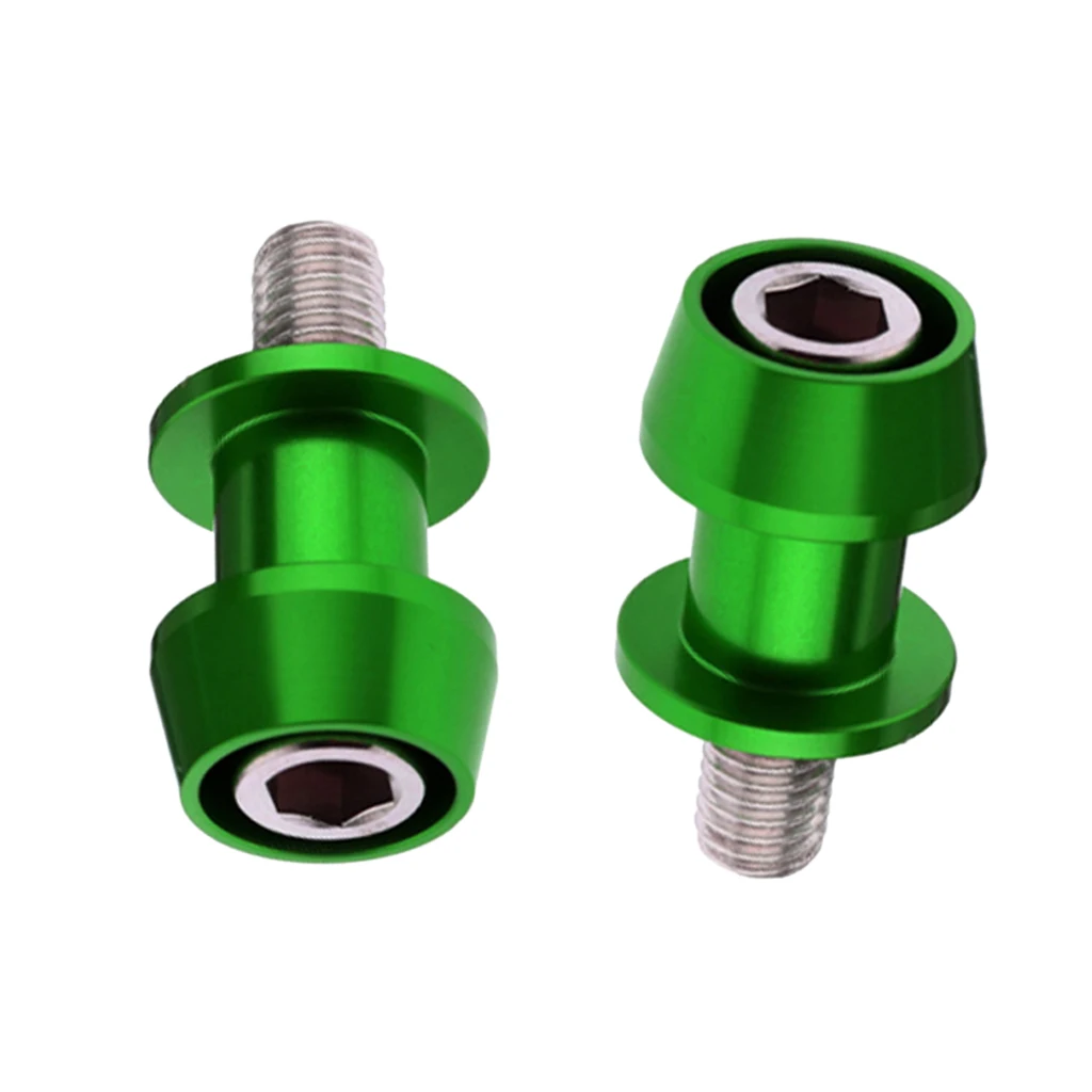 2pcs 6mm Universal Motorcycle CNC Swing Arm Slider Spools for Honda