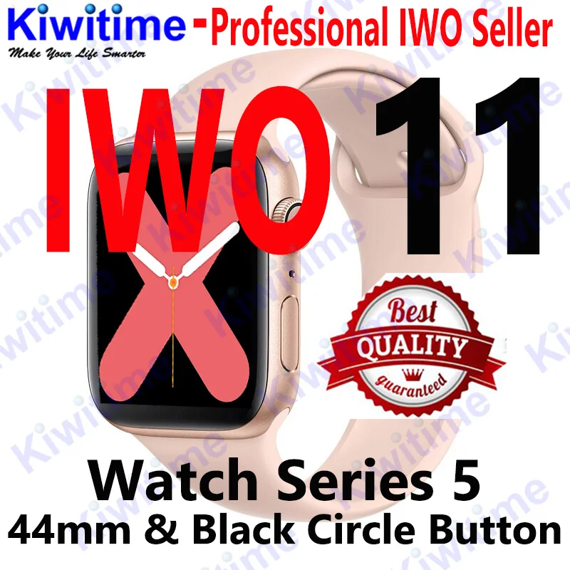 KIWITIME IWO 11 GPS Bluetooth reloj inteligente 1:1 SmartWatch 44mm caso para Apple iOS Android cardíaca sangre presión IWO 10 actualización - 2