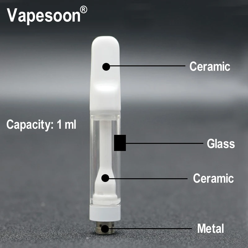 200 шт Vapesoon CCBD картридж с керамической катушкой испаритель распылитель 1 мл для 510 коробка с резьбой мод толстое масло Vape ручка картридж