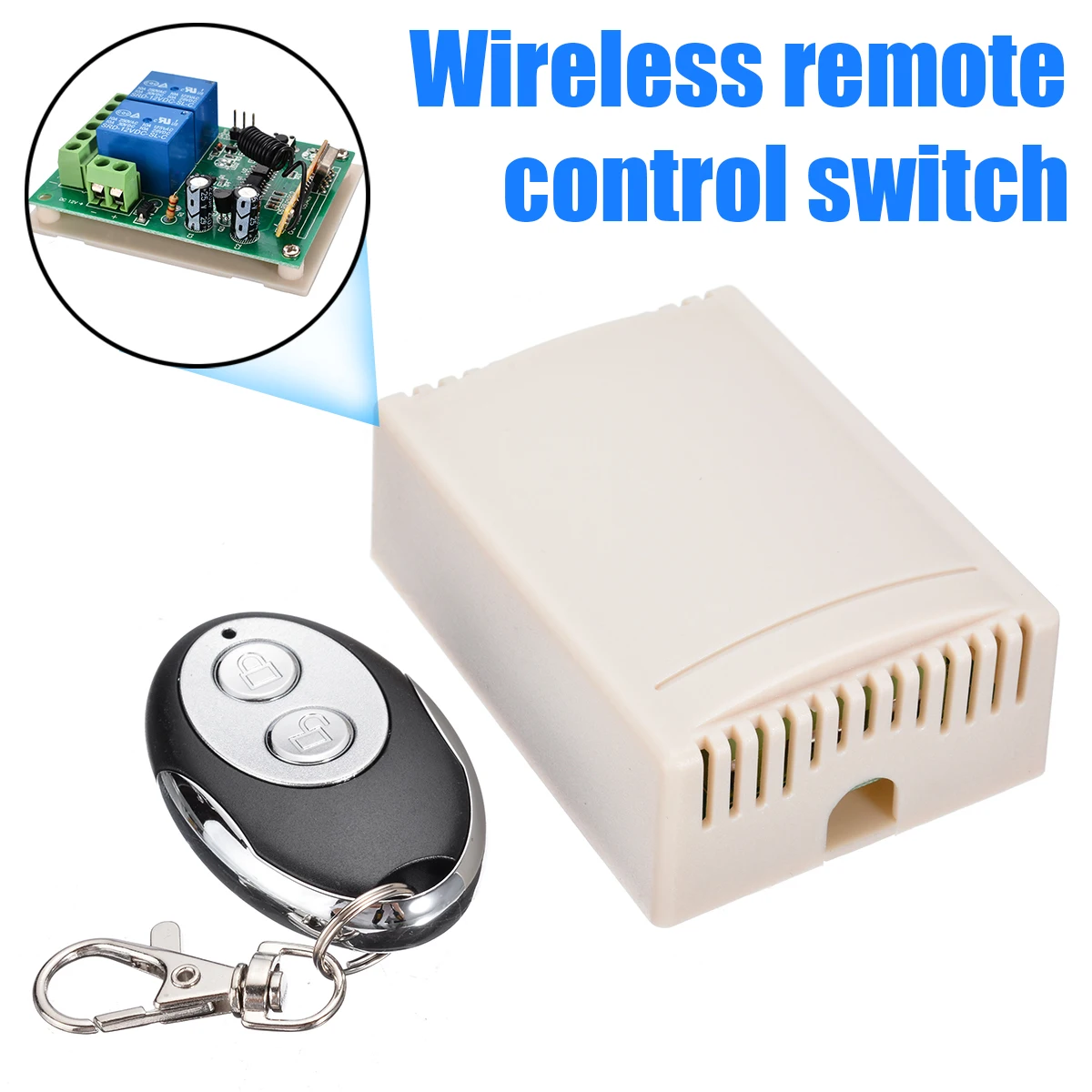 

1pc 433MHZ Remote Controller Receiver Transmitter Wireless Remote Control Kit for Door Entrance Guard Car Motor
