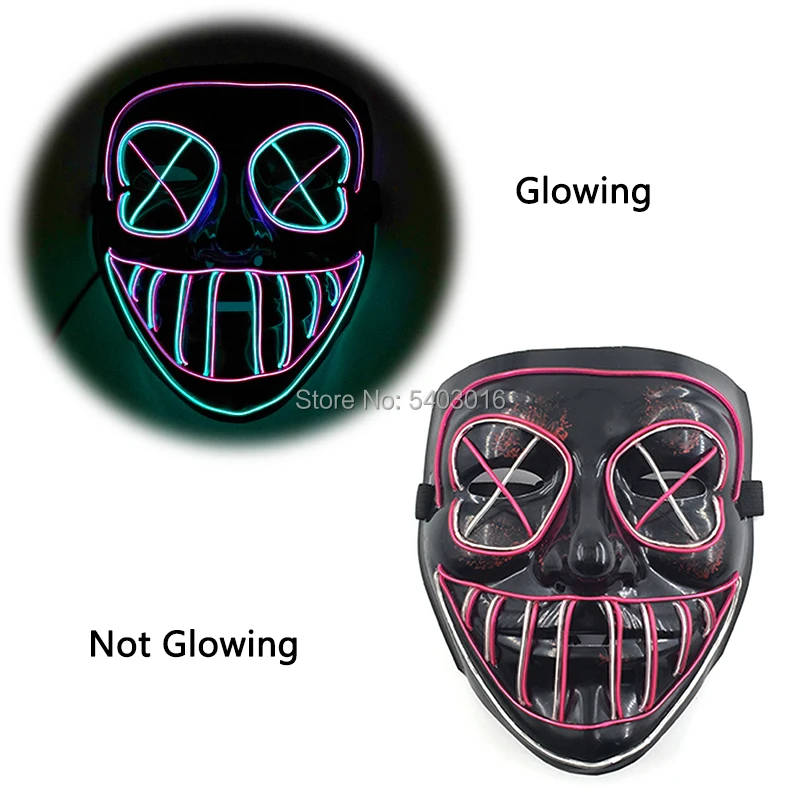 Горячая Распродажа костюм для косплея светодиодный DJ вечерние светильник маска