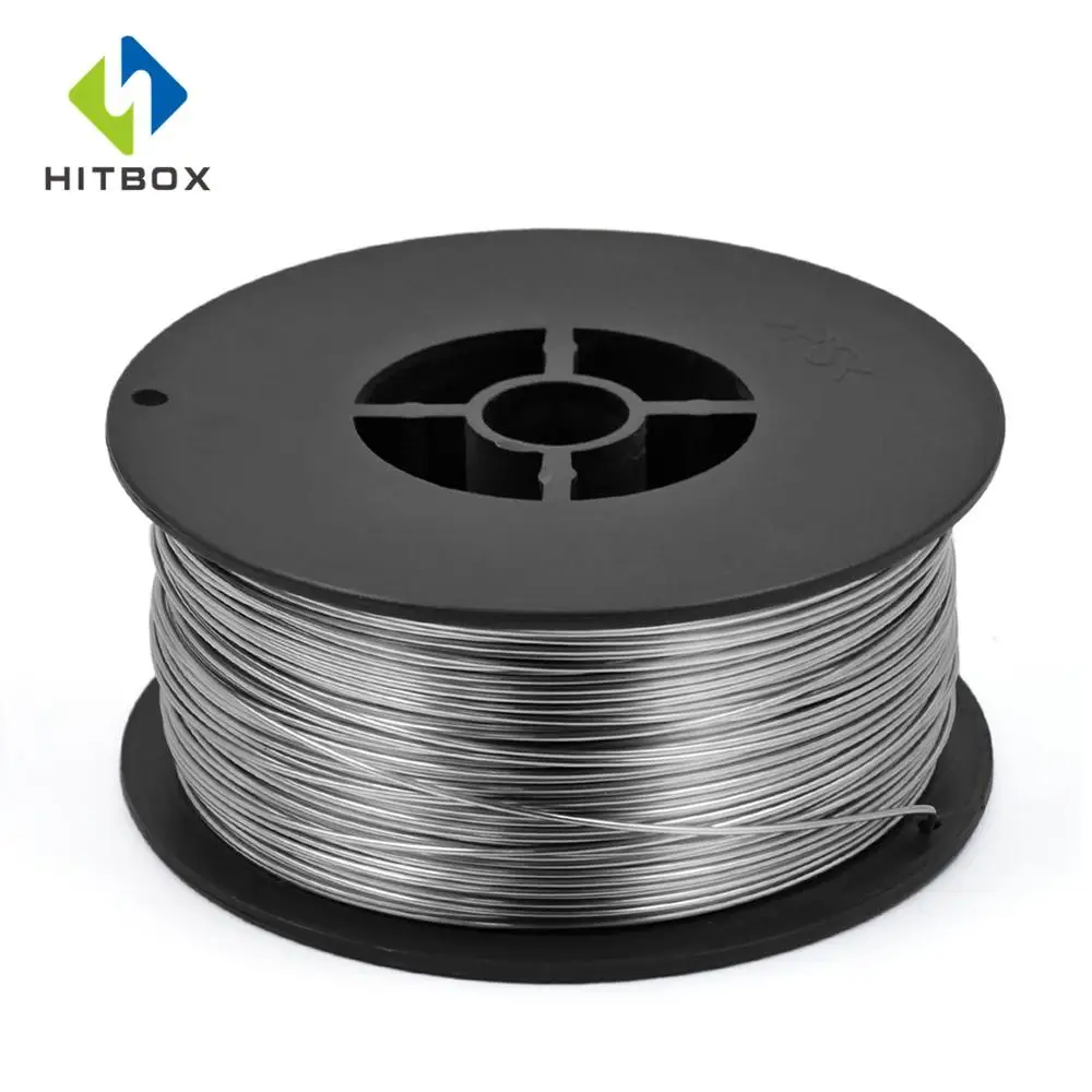 HITBOX флюс сердечник проволока самоэкранированная без газа Mig проволока 1 кг железная Сварка 0,8 мм углеродистая сталь флюс сердечник проволока Mig Сварка газообразная проволока