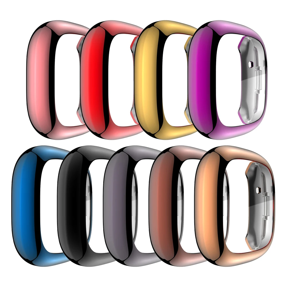 Case for Fitbit Versa 2 Bumper Protective Cover Screen Protector for Fitbit Versa2 Anti-scratch Flexible Soft Case Accessories