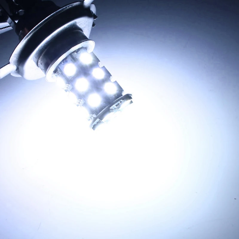 1 шт. DC12V Ксеноновые белые 9003 5050 27 SMD светодиодные лампы противотуманные дневные