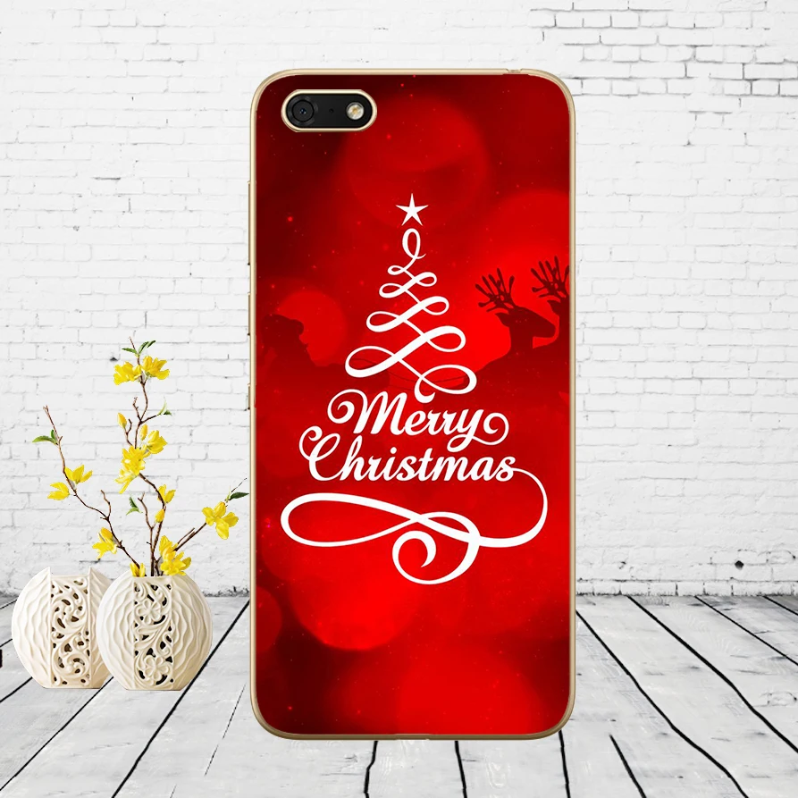 8 308DD happy New Year merry Christmas Soft Silicone Cover Case for Huawei honor 9 10 Lite 7A 5.45 7a pro 7c 5.7 inch 7x 8x case - Цвет: 8
