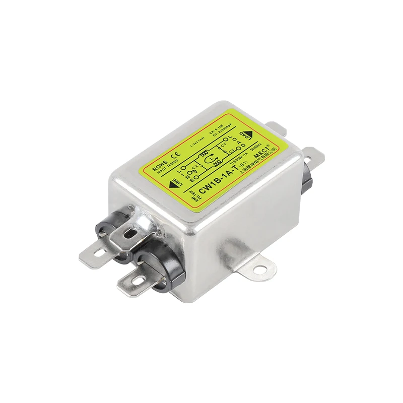 

Power Supply Filter Single-Phase AC EMI Purification Anti-Jamming 115V 230V CW1B-T(B1)1A 3A 6A 10A15A