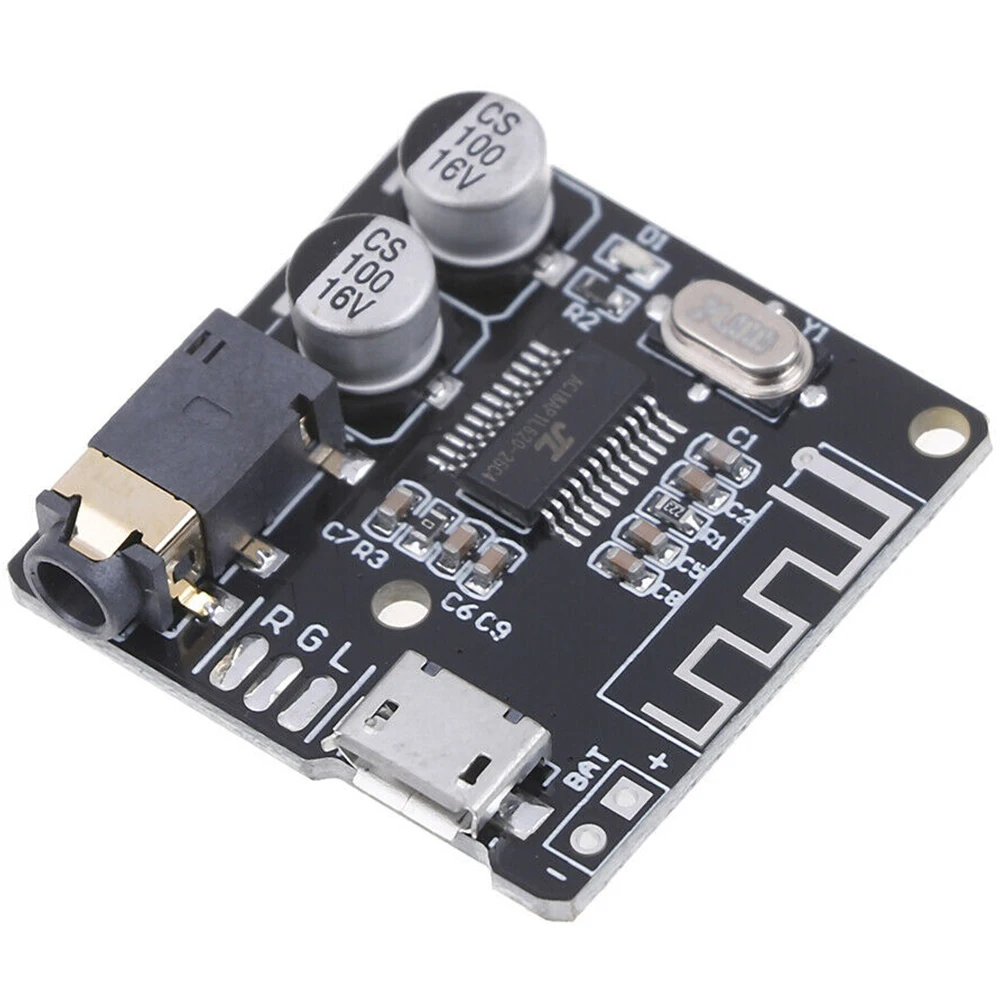 DIY Аудио приемник мини MP3 электронный Bluetooth 4 1 мощность стерео Музыка Светодиодный