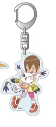 Anime Digimon Keychain Figure Doll Acrylic Pendant Keyring Collectible Gift (5)
