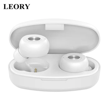 

LEORY TWS Portable Wireless bluetooth 5.0 Earphone Smart Touch Control Auto Pairing Headset HiFi Stereo Denoise Earbudswith Mic