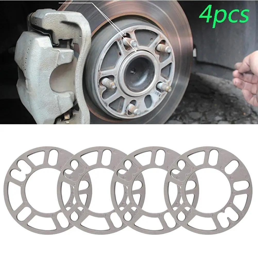 4pcs 3mm 5mm 8mm 10mm Universal Car Aluminum Alloy Wheel Tire Spacers Shims Set Car Accessories