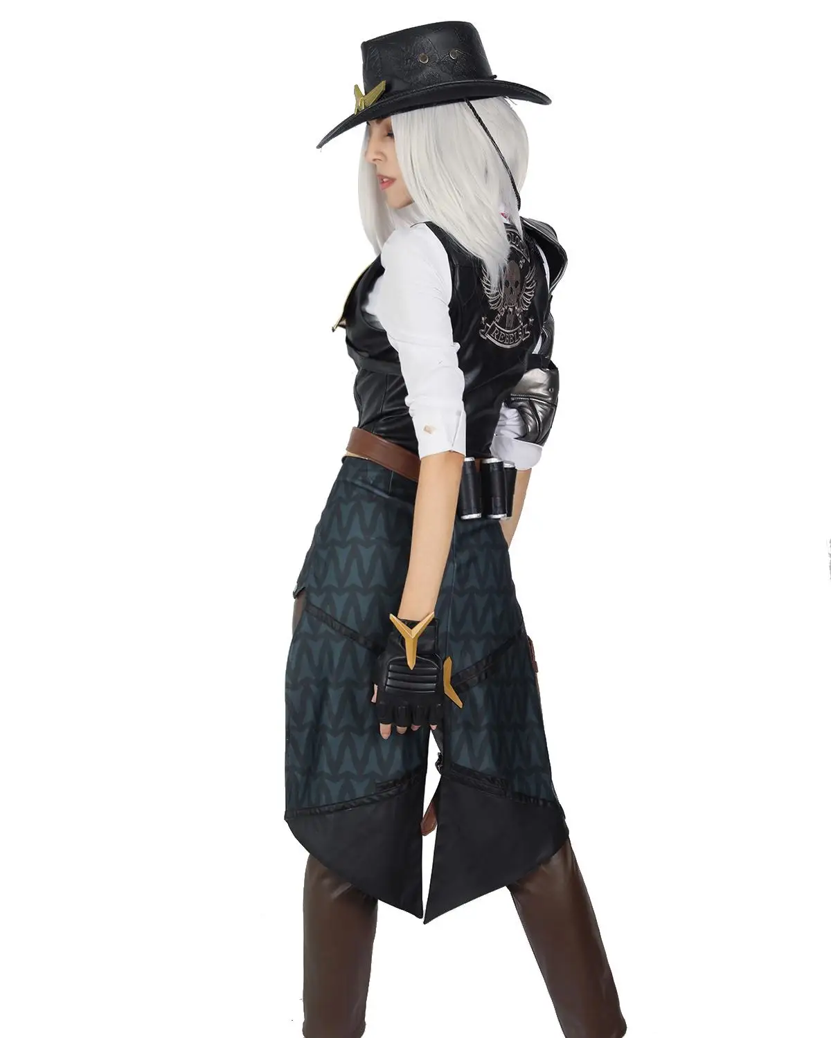 COSTHEME Overwatch Ashe полный комплект косплей костюм, Официальный лицензированный, Хэллоуин игра герой Аниме наряд Военная униформа