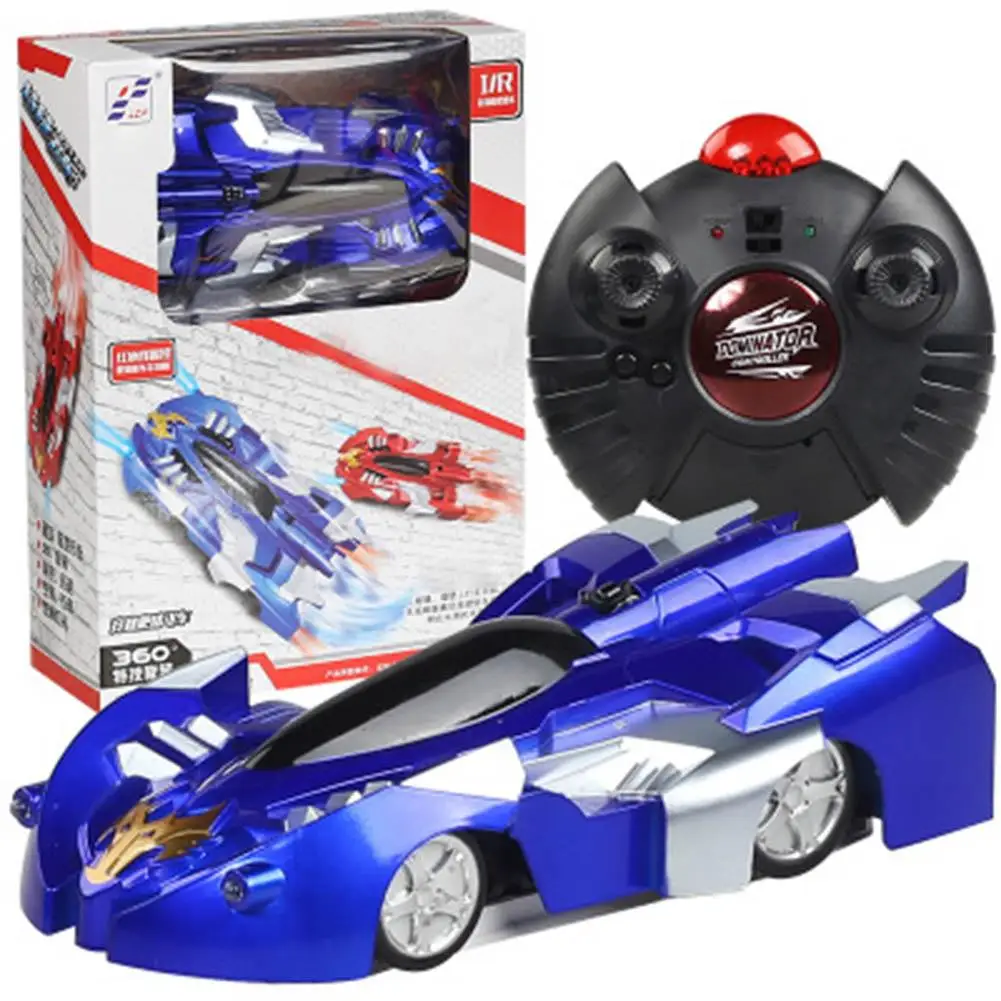 RC автомобиль дистанционного Управление восхождение RC автомобиль с светодиодный свет 360 градусов вращающийся трюк игрушки машины стены RC для мальчиков с машинками, подарок на год