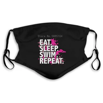 

Women's's Eat Sleep Swimer Repeat Love Swimmer Angel Grunge For Lady Hip Hop Women's Mouth Mask Women's kid PM2.5