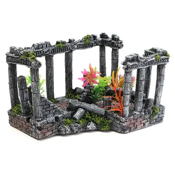 

Fish Tank Landscaping Decoration Antique Roman Column Remains European Castle Decoration Large Roman Column Aquarium Ornament