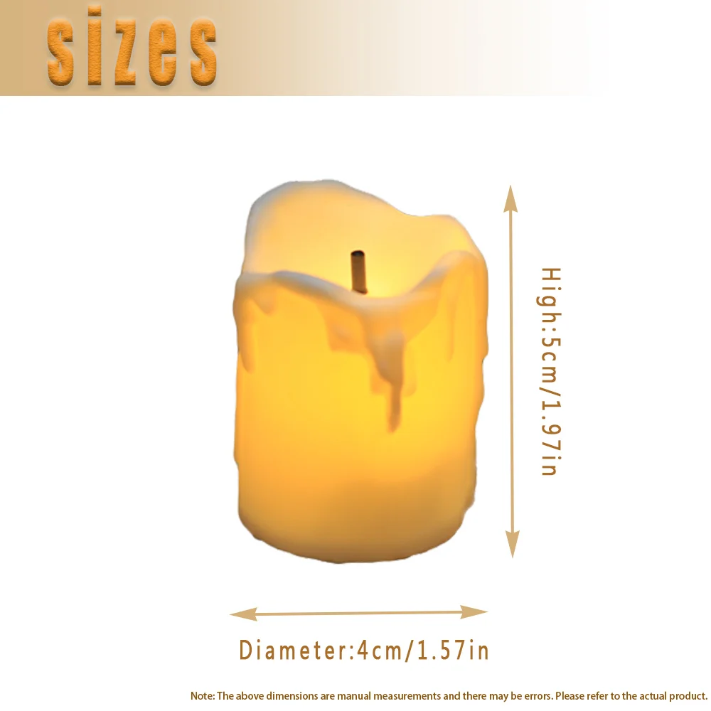 Realistic and Bright Flickering Battery Operated Flameless LED Tea Light, Pack of 12, Electric Fake Candle in Warm White Realistic and Bright Flickering Battery Operated Flameless LED Tea Light, Pack of 12, Electric Fake Candle in Warm White