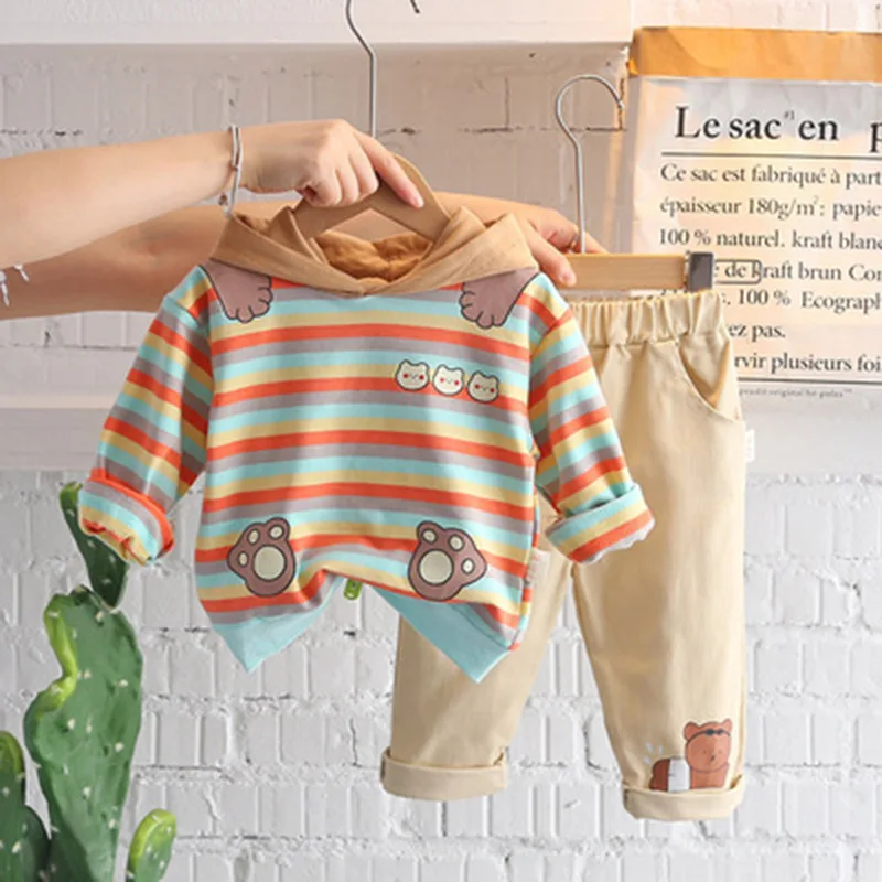 

2021 Boy Home Clothes Set Infantil Girls Kids Pajamas Spring Autumn Kids Pajamas Winter New Warm Pajamas For Kids 1-2-3-4 Years