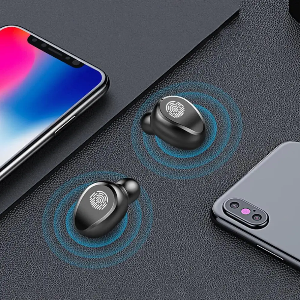 Беспроводные наушники Bluetooth V5.0 F9 TWS Bluetooth спортивный светодиодный дисплей с 2000 мАч Внешний аккумулятор гарнитура с микрофоном