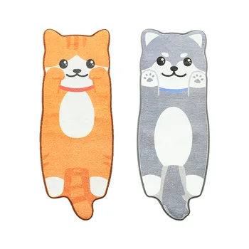 

Cartoon Animal Cat Dog Shape Home Bedroom Bedside Mat Living Room Sofa Long Non-slip Mats 40x110cm