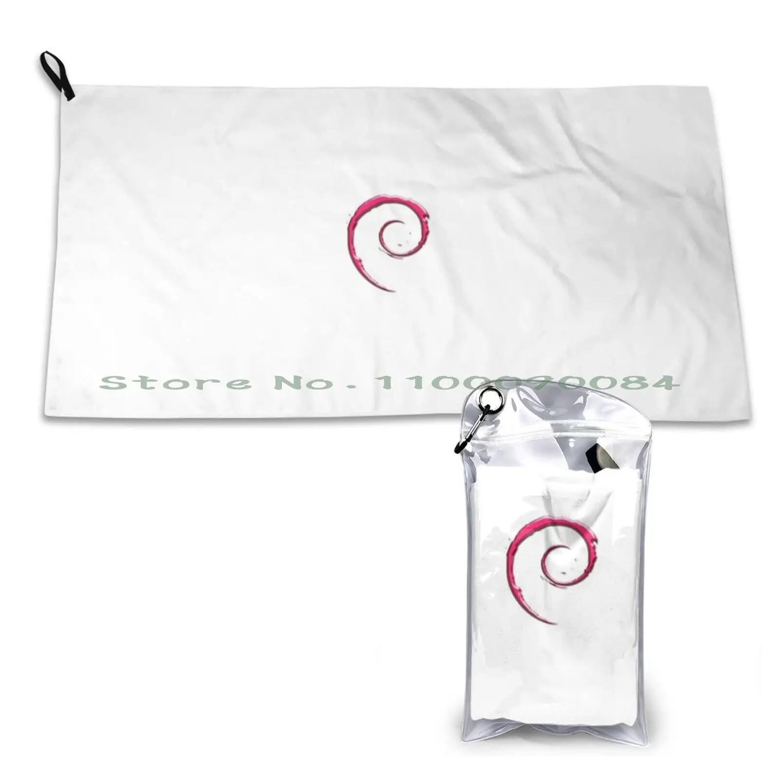 

Debian Logo Quick Dry Towel Gym Sports Bath Portable Debian Logo Linux Soft Sweat-Absorbent Fast Drying Pocket Comfortable