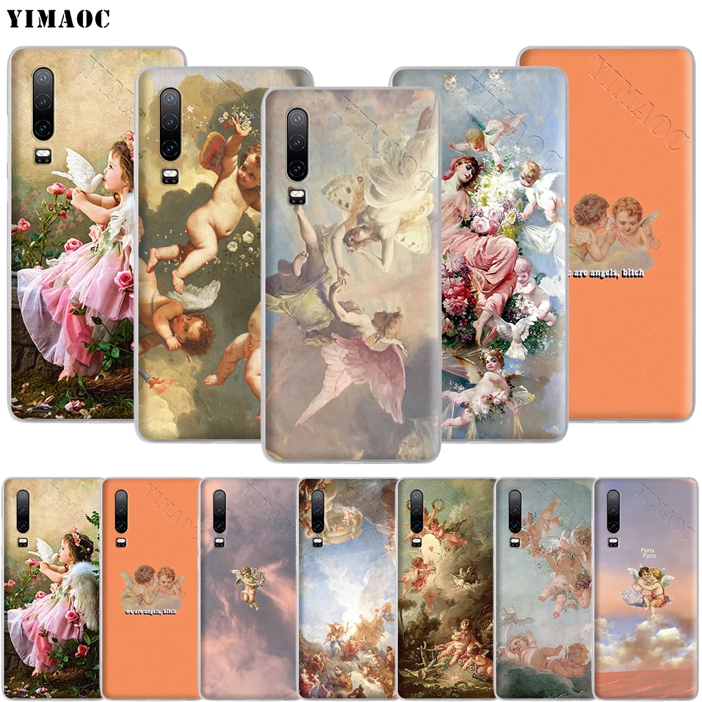 YIMAOC Angel Cupid Art Painting Phone Case for Huawei Mate 30 20 10 Pro Lite Y6 Y7 Y9 Nova 2 3 3i 4 5i 2018 2019 | Мобильные