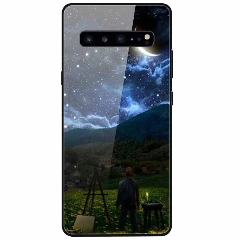 For Samsung S10 Case Tempered Glass hard shockproof cover For Samsung Galaxy S10 Plus / S10e Funda S10+ S10Plus S 10 Funda Coque kawaii phone cases samsung Cases For Samsung