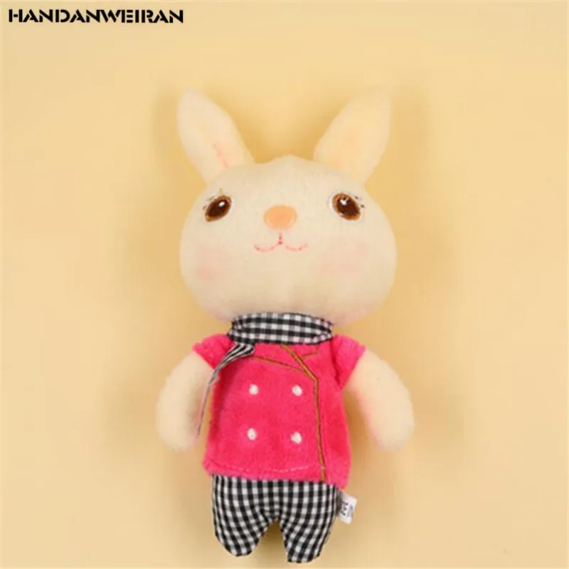 

1pcs creative cute rabbit plush toys doll high-grade pp cotton padded decorative pendant for boys& girl 13cmHANDANWEIRAN