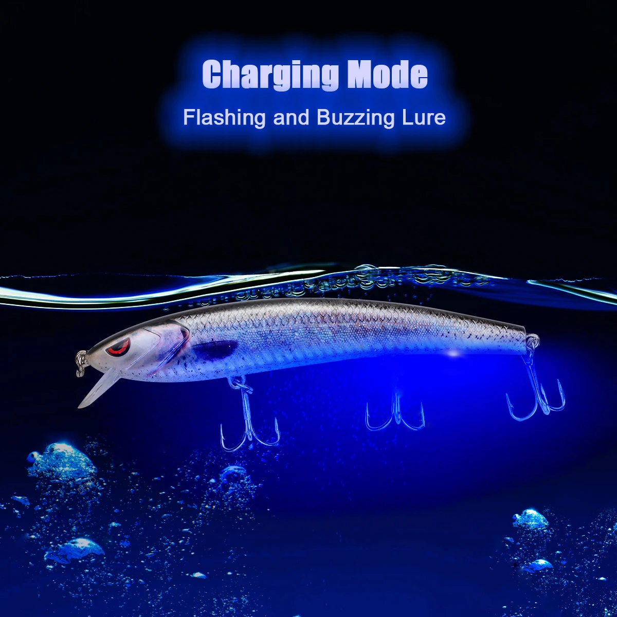 Isca de Pesca Isca de Peixe Equipamentos de Pesca Vibração Elétrica Recarregável Jerkbait Artificial Jigging Wobblers Inverno 2020 Led 16 pesca jerkbait artificial jigging isca de peixe