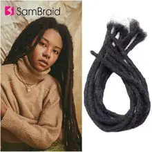 

Sambraid 20 Inch Handmade Dreadlocks For Hair Crochet Braiding Hair Extensions 5 Strands Synthetic Braids Hair For Women