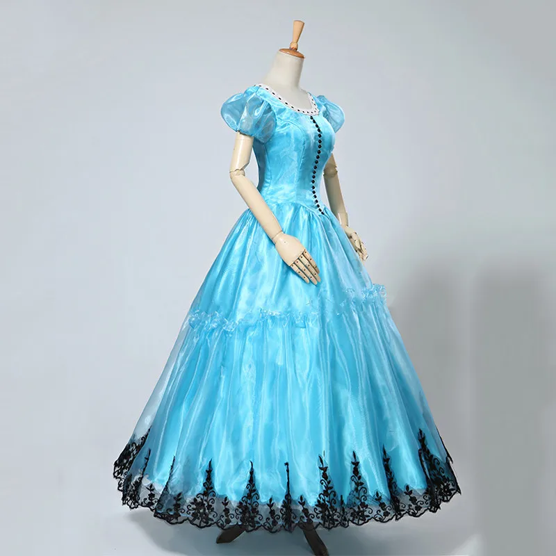 Алиса в Стране Чудес Костюм Алиса принцесса косплей костюм платье для взрослых женщин девочек Хэллоуин косплей фантазии платье на шнуровке