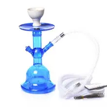 Портативный дорожный кальян, маленький кальян, набор трубок, наргил Чича с наргуиловым шлангом, чаша, щипцы, поддон для угля, принадлежности для кальяна