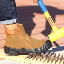 Мужская Рабочая обувь защитная обувь со стальным носком Защитная Обувь Мужская дышащая сетка 11 износостойкая Антистатическая обувь