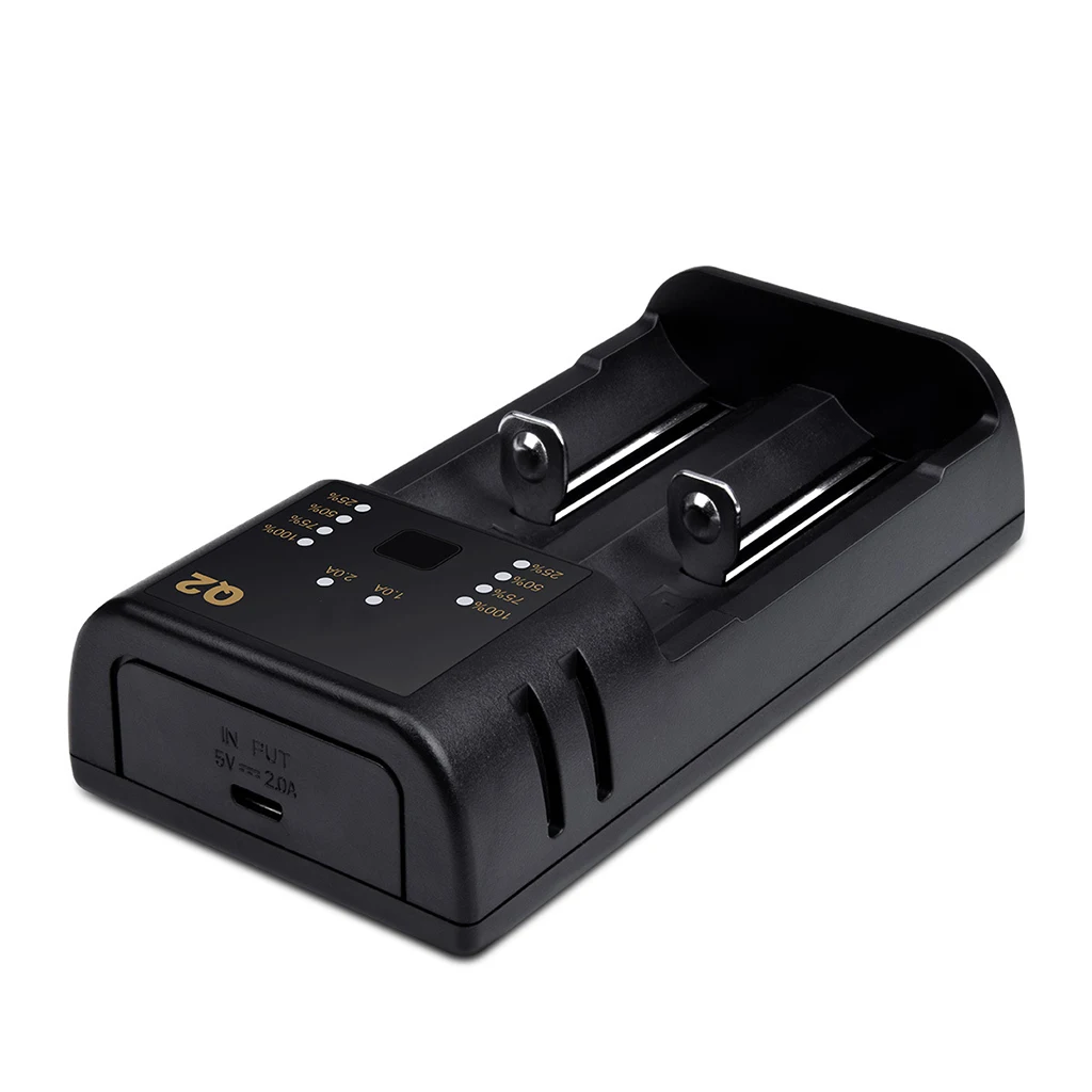 2 слота USB зарядное устройство для 18650 20700 21700 26650 18350 10500 AA/AAA перезаряжаемый литиевый Liion