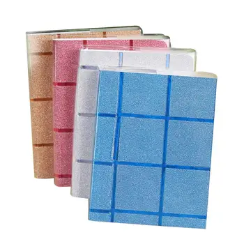 

5 Pcs Notebook Hard Cover Bling Flat Daily Notebook Writing Pad for Students Kids