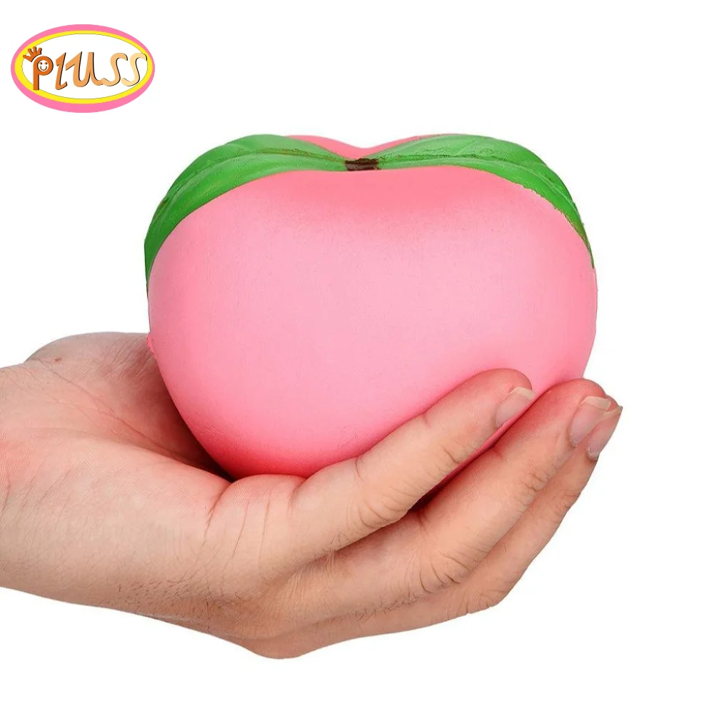 11cmx10CM Jumbo Fruit Peach Squishy Simulated Fruit Slow Rising Bread Scented Squeeze Toy Stress Relief for 1