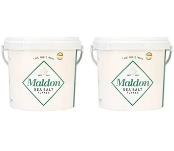 

Salt Traders Maldon Sea Salt Flakes 1.5Kg/3.3Lbs Tub 3 Pack