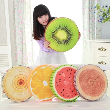 

35New Creative 3D Summer Fruit PP Cotton Office Chair Back Cushion Sofa Throw Pillow New