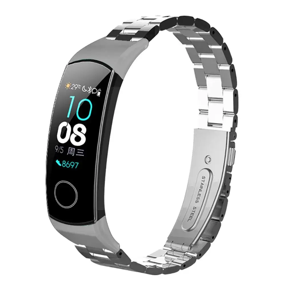 Сменный Браслет для huawei Honor Band 4 5 браслет из нержавеющей стали умные аксессуары