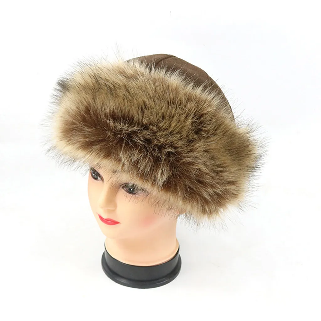 Женская зимняя шапка для девочек, флисовая шапка с отделкой из искусственного меха, шапка с искусственным мехом