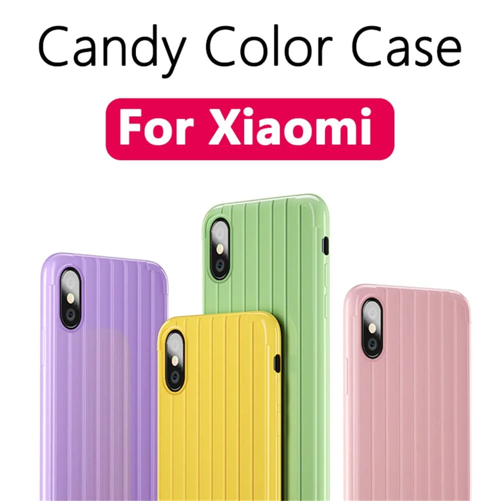 

Candy Color Phone Case for Xiaomi Mi 6 7 8 6X 6A SE 9 Pro Luxury Silicone Cover for Xiaomi Redmi 5 6 7 8 Note Plus 7S GO 9T Y3