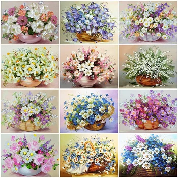 

Evershine 5D DIY Diamond Painting Daisy Cross Stitch Kit Diamond Embroidery Flower Mosaic Pictures Of Rhinestones Home Decor