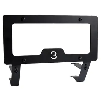 

Front US License Plate Tag Holder Bumper Mounting Bracket Kit for Tesla Model 3 2017-2019 No Drill