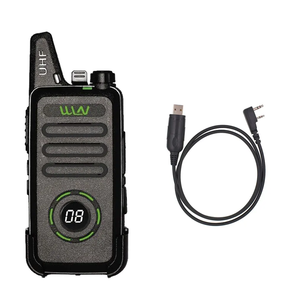 WLN KD-C1 plus UHF 400-470MHz мини портативный fm-приемопередатчик KD-C1plus двухстороннее радио Ham коммуникатор рация со скремблером - Цвет: Add a cable