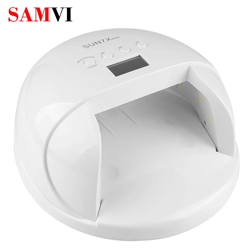 : SAMVI SUN7X 60W УФ лампы профессиональный UV led для ногтей Лучший Лечение лампа Сушилка