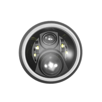 

round offroad led driving headlight truck led work light with rgb halo ring