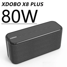 XDOBO X8 Plus 80W High Power Portable Bluetooth Speaker TWS Stereo Surround Subwoofer 10040mAh Wireless Music Caixa De Som TF/FM