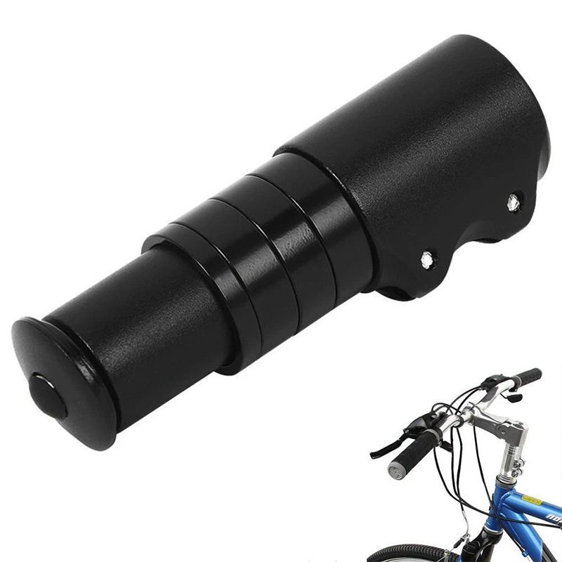 Bicycle Fork Stem Extender MTB Bike Handlebar Riser Head Up Adapter Black L8V7