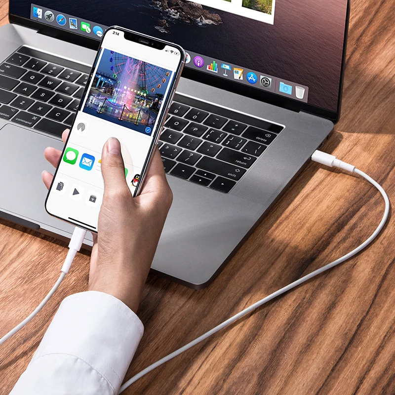 usb-кабель MFI типа c для зарядки lightning для iPhone xs max xr 8 7 6s plus 11 pro pad быстрое зарядное устройство pd кабель 1 м 2 м 18 Вт