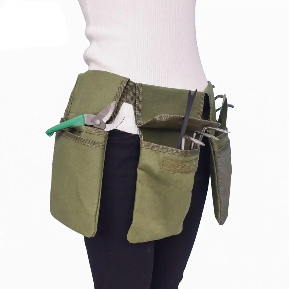 Garden Tool Belt Garden Canvas Tool Utility Belt Pouch With 4 Pockets Waist  Pouch Belt Storage Holder Organizer Garden Supplies - AliExpress